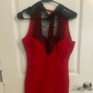 Lace Red Dress